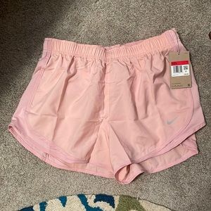 NWT Nike DriFit Pink Glaze shorts womens large